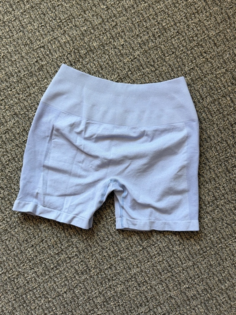 Light Lavender Stretch High-Waist Women’s Shorts